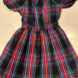 Crewcuts Holiday Plaid Dress girls size 10